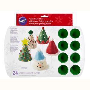 PIASTRA IN SILICONE MINI CONI 24 CAVITA' NATALE WILTON