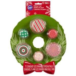 150 PIROTTINI MINI E STANDARD FANTASIE NATALIZIE CUPCAKES NATALE