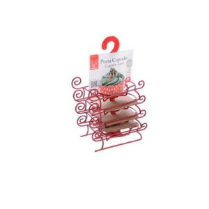 KIT SLITTA PORTA MUFFIN 4 PZ IN METALLO NATALE MODECOR