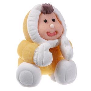 3 ESCHIMESI IN MARZAPANE NATALE DECORAZIONI MODCOR