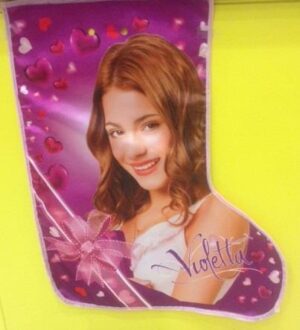 CALZA  BEFANA VIOLETTA BORDATE CM 35