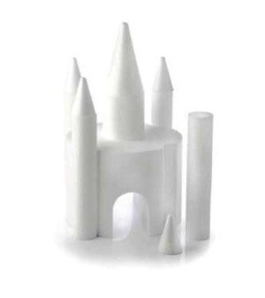 KIT CASTELLO IN POLISTIROLO SEMPLICE(4 CONI + 4 TORRETTE)