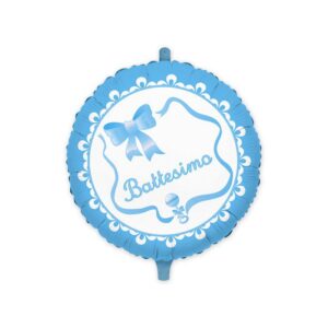 PALLONE FOIL IL MIO BATTESIMO CELESTE SHAPE BALLON GONFIABILE AD ELIO