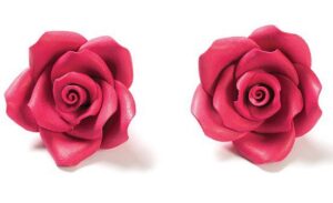 ROSA IN ZUCCHERO GRANDE COLORE FUCSIA