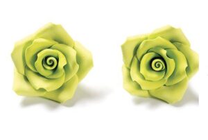 ROSA IN ZUCCHERO GRANDE COLORE VERDE