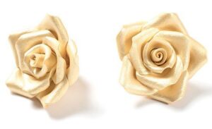 ROSA IN ZUCCHERO GRANDE COLORE PERLA