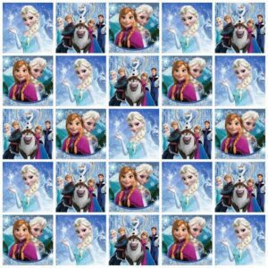 CIALDA SU ZUCCHERO PER CUPCAKES ,BISCOTTI FROZEN 25 IMPRONTE