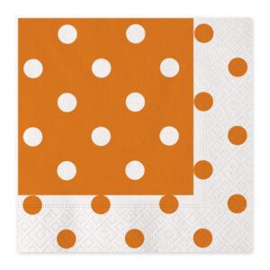 20 Tovaglioli 33 x 33 cm Pois Arancio