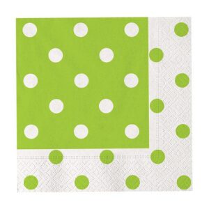 20 Tovaglioli 33 x 33 cm Pois Verde Mela