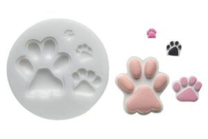 STAMPO IN SILICONE SILIKOMART PAWS BIANCO ZAMPA IMPRONTA 4 CAVITA' SLK204 …