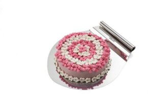 VASSOIO PORTA TORTA IN ACCIAIO SILIKOMART SPATOLA