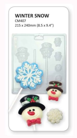 STAMPO CIOCCOLATTINO WINTER SNOW CANDY MOULDS PME