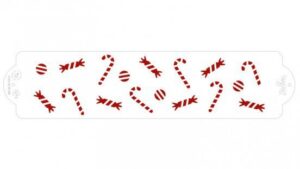 STENCIL CHRISTMAS SWEETS 7X30CM NATALE DECORA