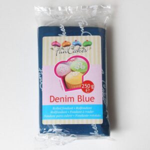 PASTA DI ZUCCHERO DENIM BLUE Da 250 Gr FUNCAKES
