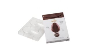 STAMPO IN POLICARBONATO PER UOVA DA 350 GR 1 CAVITA' CIOCCOLATO