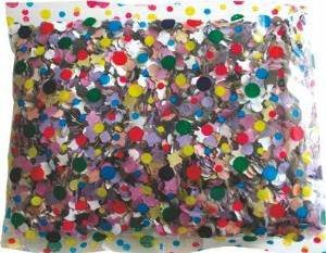 10 BUSTE CORIANDOLI GR 100