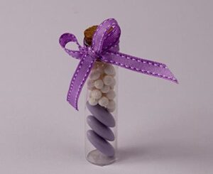 24 PROVETTE IN VETRO PORTACONFETTI CM 10