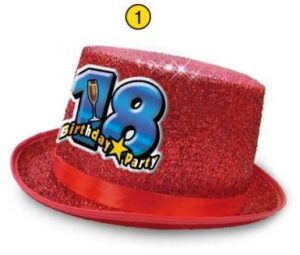 CILINDRO GLITTERATO 18 ANNI ORO