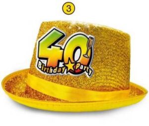 CILINDRO GLITTERATO 40 ANNI