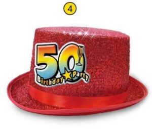 CILINDRO GLITTERATO 50 ANNI