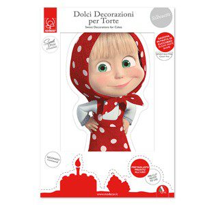 CIALDA SAGOMA IN ZUCCHERO MASHA PER TORTE