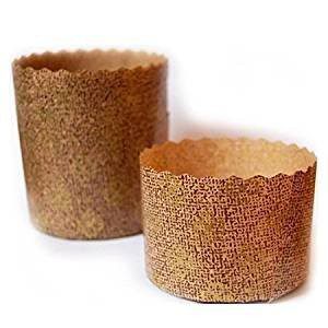 20 x Stampo per PANETTONE 100 gr ALTO in Carta Forno Monouso - ideale per Panettoni, Panettone Gastronomico, Canasta