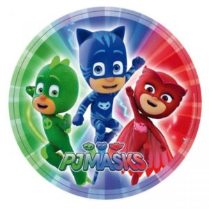 Cialda per torte PJ Mask Superpigiamini Ostia Rotonda
