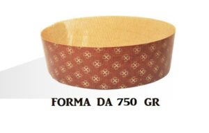 5 x Stampo per PANETTONE 750 gr Basso in Carta Forno Monouso - ideale per Panettoni, Panettone Gastronomico, Canasta