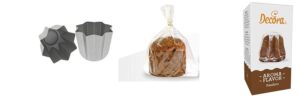 SET N6 PER REALIZZARE IL PANDORO HOME MADE(STAMPO IN ALLUMINIO DA 1000 GR, AROMA PANDORO, 5 BUSTE PER PANDORO IN POLYPROPYLENE)