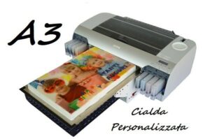 Cialda Personalizzata in Pasta di zucchero A3