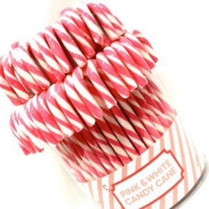 10 CANDY CANE GR 28 BIANCO ROSSO GUSTO FRAGOLA LECCA LECCA MANICO OMBRELLINO