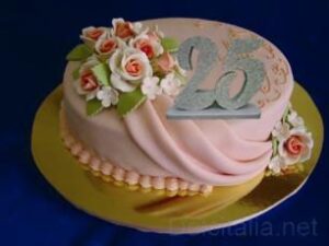 Numeri in polistirolo " 25" COLORE ARGENTO