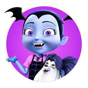 CIALDA SU ZUCCHERO VAMPIRINA CM 20 ROTONDA