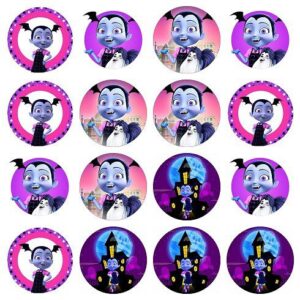 CIALDA SU OSTIA  VAMPIRINA 16  IMPRONTE PER BISCOTTI CUPCAKES