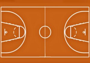 Cialda Per Torta Campo Di Basket 20 x 30 cm