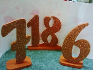 Numeri in polistirolo"Arancione"