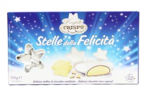 CONFETTI CRISPO STELLE DELLA FELICITA' BIANCO PERLATO 500 GR