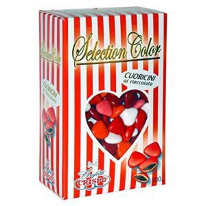 CONFETTI CUORICINI ROSSI SFUMATI CRISPO  500 GR BOMBONIERE CUORI MIGNON
