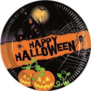 8 Piatti Cm 18 Happy Halloween
