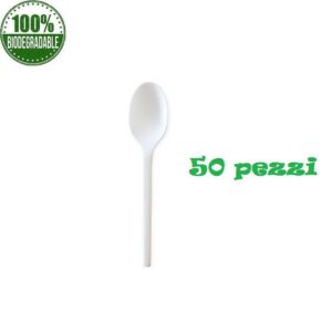 Cucchiai in CPLA biocellutex 50 pz Biodegradabile compostabile