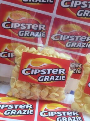 20 BUSTINE DI PATATINE CON BOLLINO PERSONALIZZATO