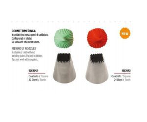 CORNETTO MERINGA 32 DENTI DECORA