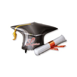 PALLONCINO TOCCO LAUREA CON PERGAMENA - MYLAR SUPERSHAPE 97X78CM