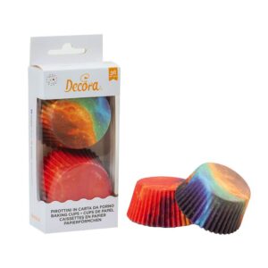 36 PIROTTINI PER CUPCAKES GALASSIA