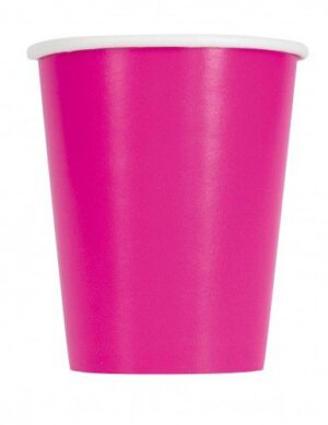 8 Bicchieri Fucsia In Carta
