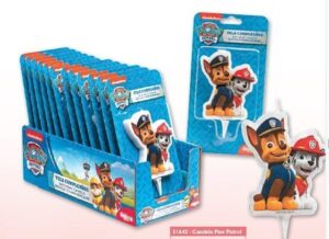 Candelina sagomata Paw Patrol 2D TORTE COMPLEANNO BAMBINI FESTE CANDELA