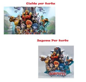 KIT OSTIA PER TORTE GORMITI CON SAGOMA IN POLISTIROLO