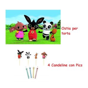 KIT CIALDA PER TORTE CON CANDELINE BING