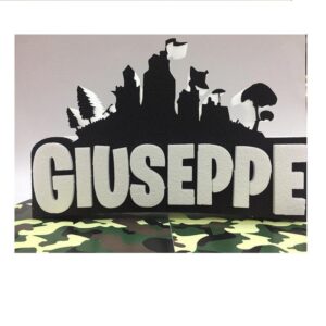 SAGOMA IN POLISTIROLO FORTNITE CON NOME PERSONALIZZABILE