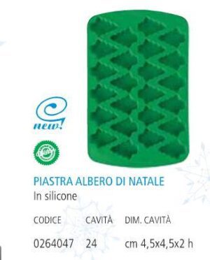 PIASTRA IN SILICONE ALBERO DI NATALE WILTON